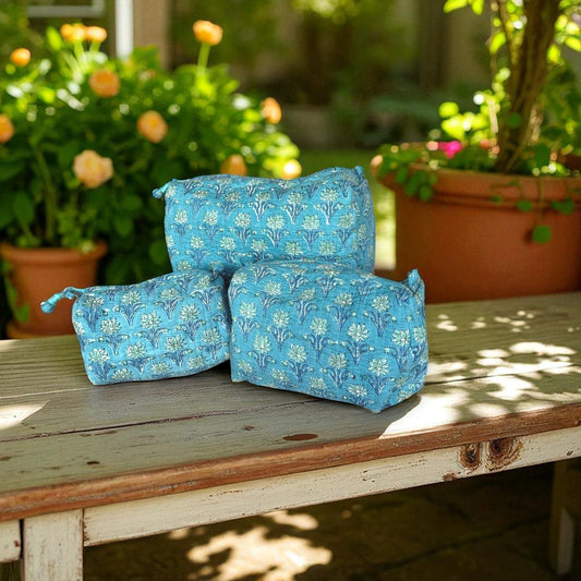 Set of 3 Pouches | Teal