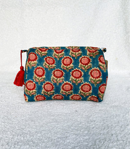 Pouch | Teal Floral
