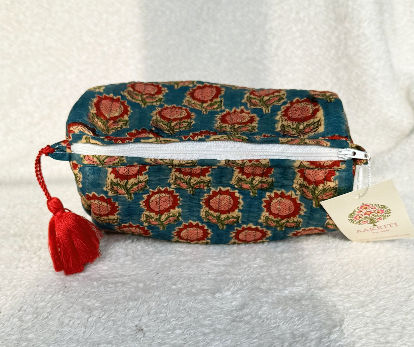 Pouch | Teal Floral
