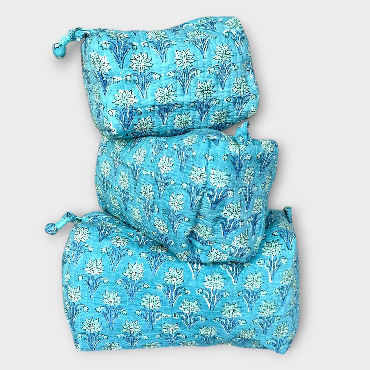 Set of 3 Pouches | Teal