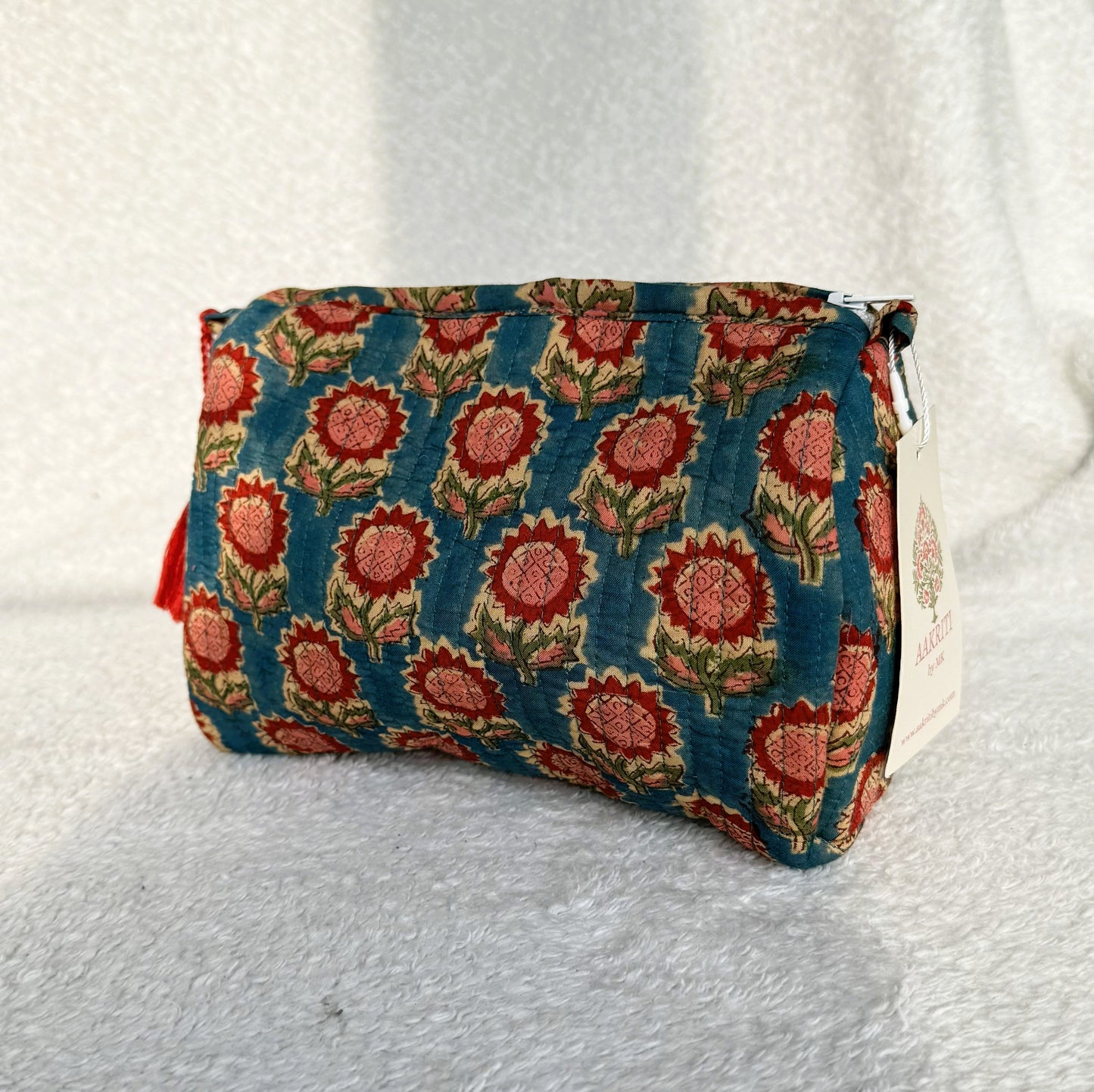 Pouch | Teal Floral