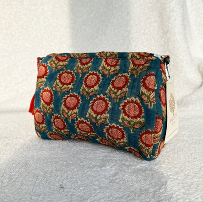 Pouch | Teal Floral