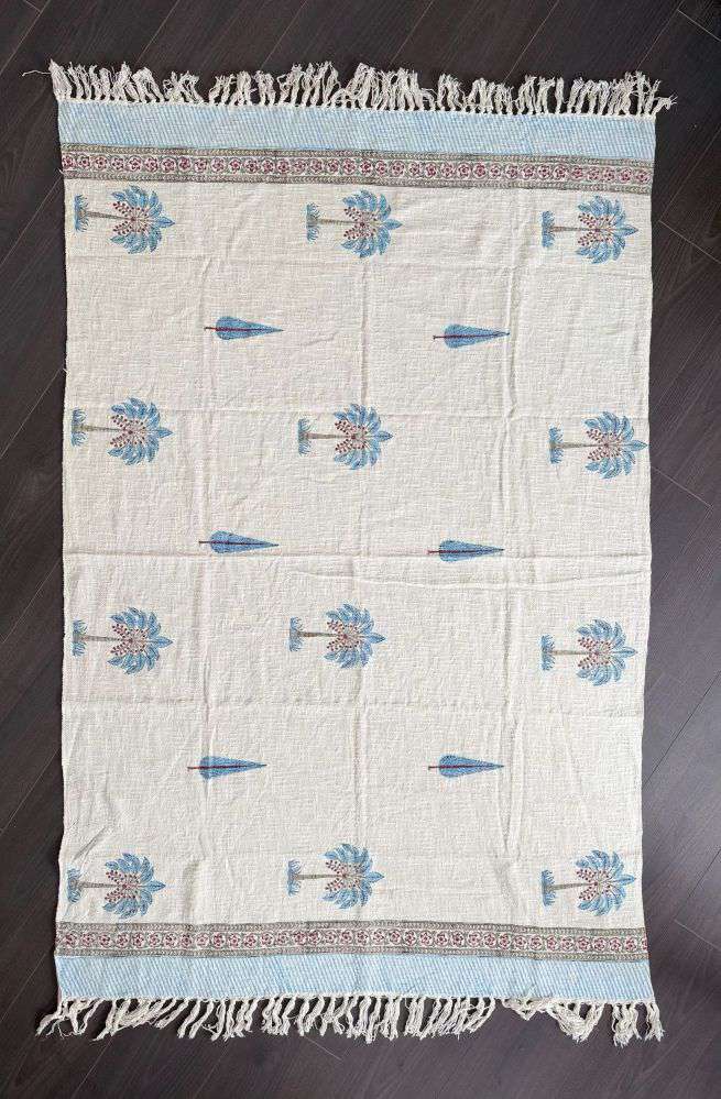 Throw | Blue Palm Tree