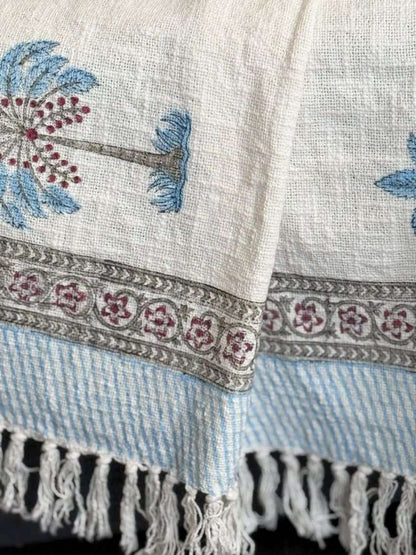 Throw | Blue Palm Tree