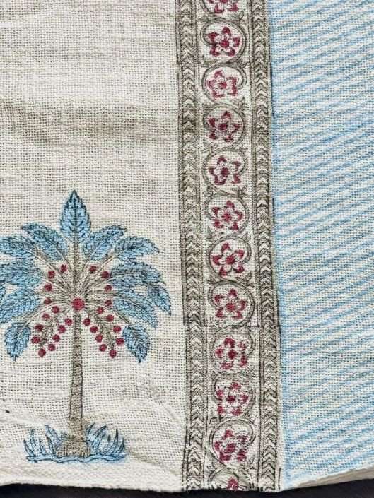 Throw | Blue Palm Tree