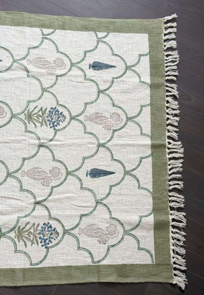 Throw | Green Floral