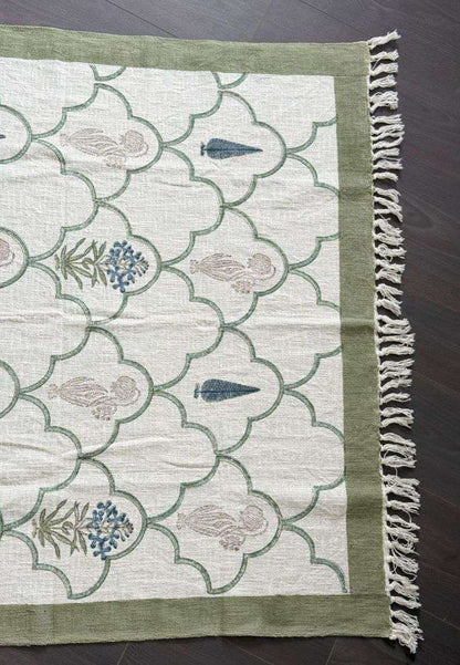 Throw | Green Floral