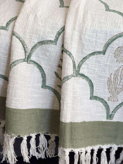Throw | Green Floral
