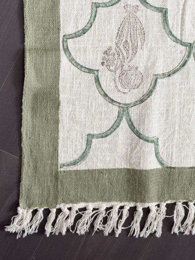 Throw | Green Floral