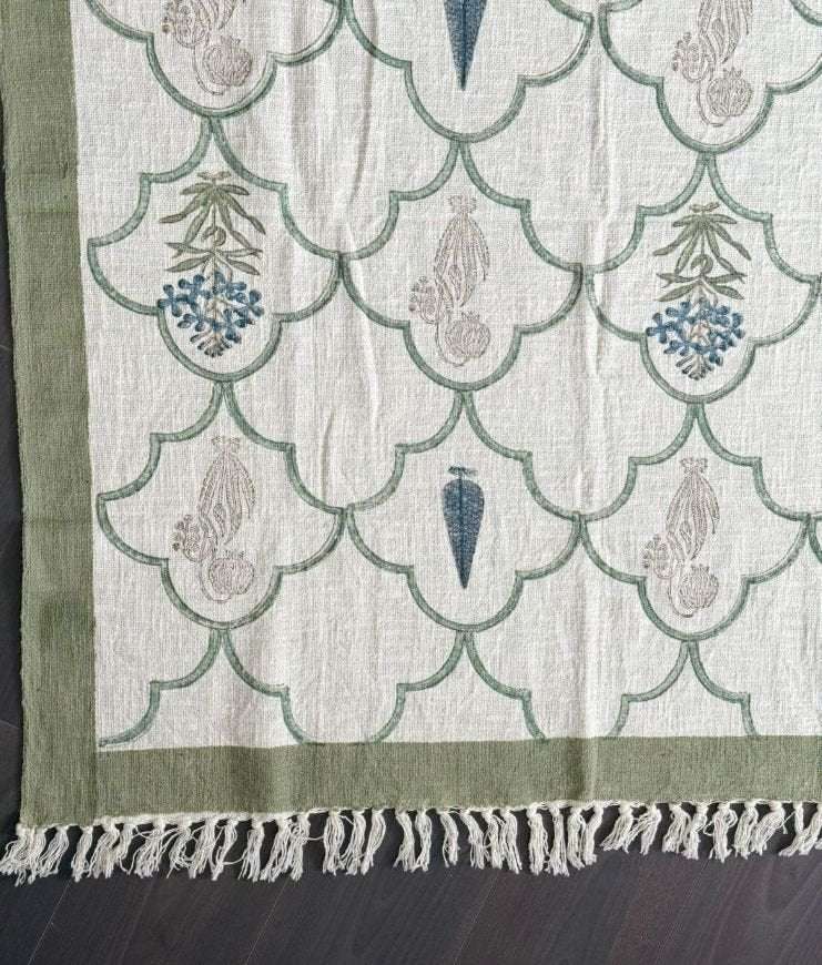 Throw | Green Floral
