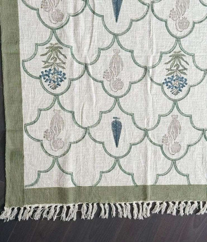 Throw | Green Floral