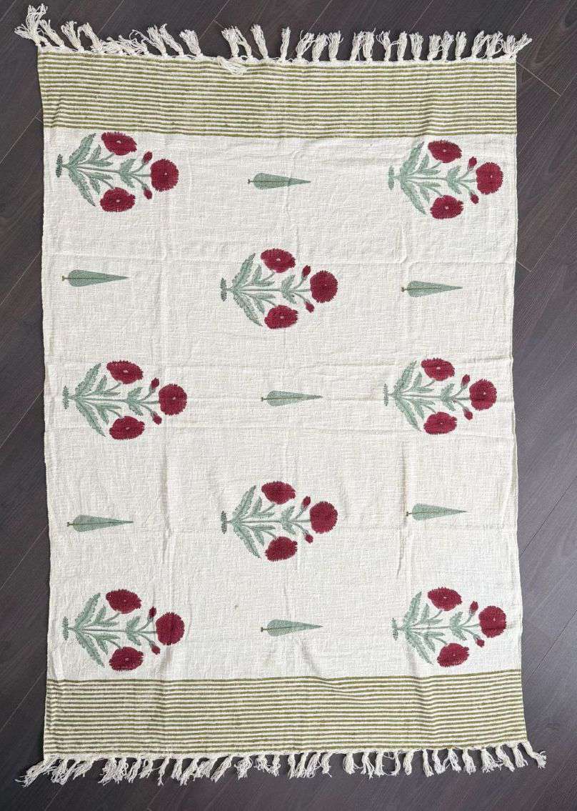 Throw | Maroon Floral