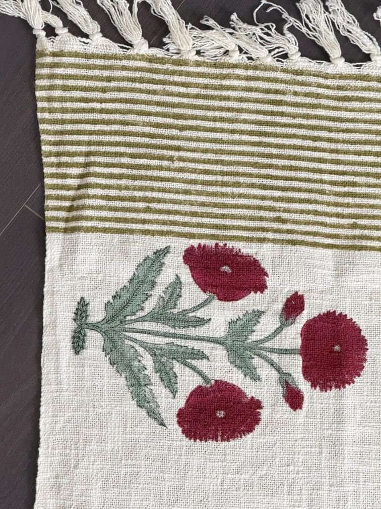 Throw | Maroon Floral