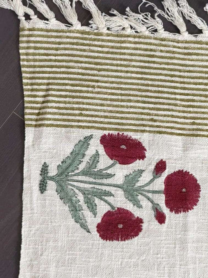 Throw | Maroon Floral