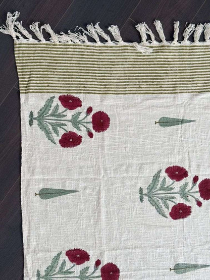 Throw | Maroon Floral