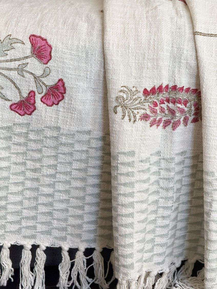 Throw | Pink Paisley