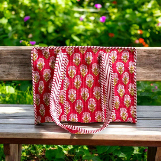 Totebag | Red Floral