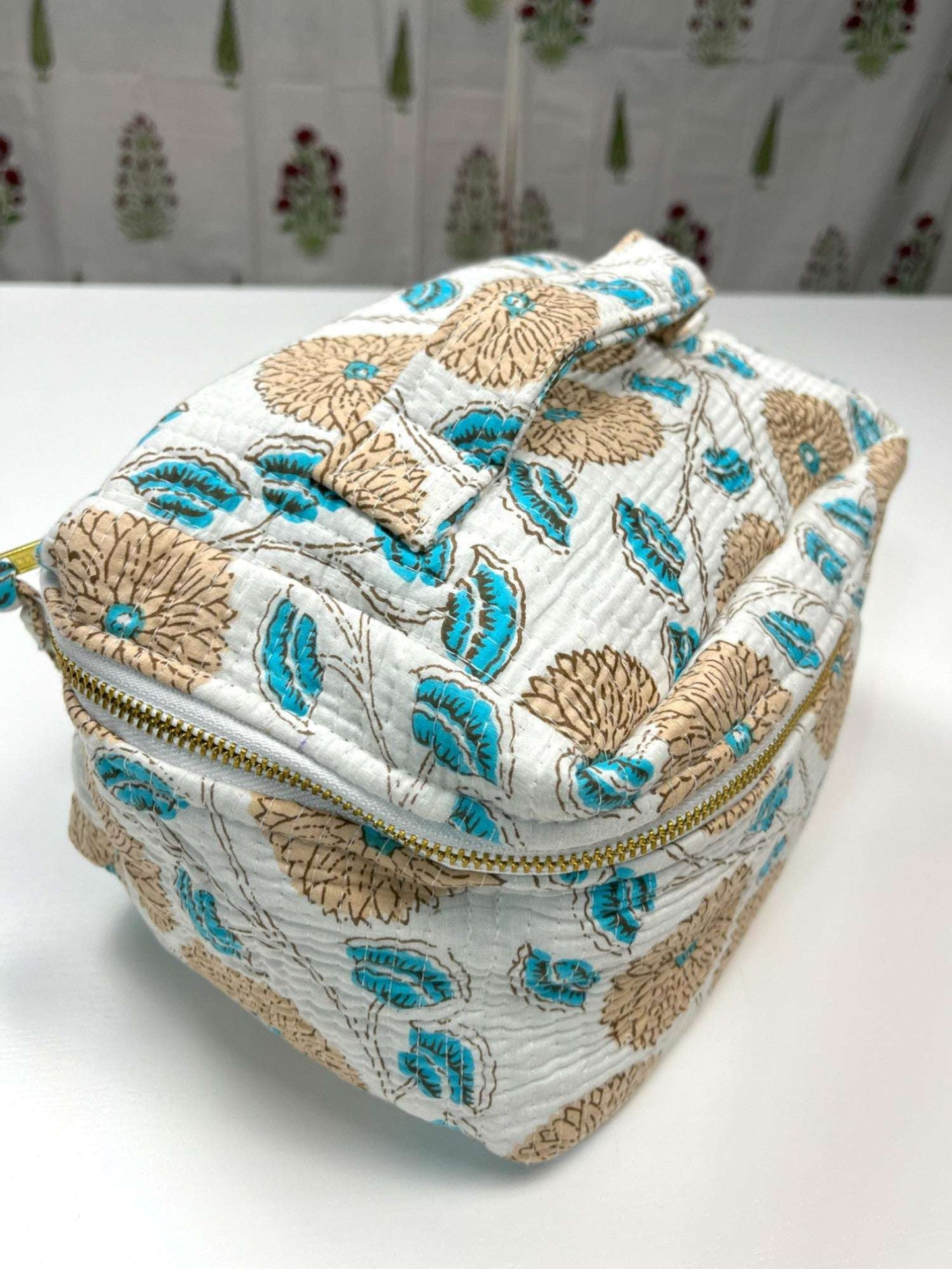 Vanity Pouch | White & Beige