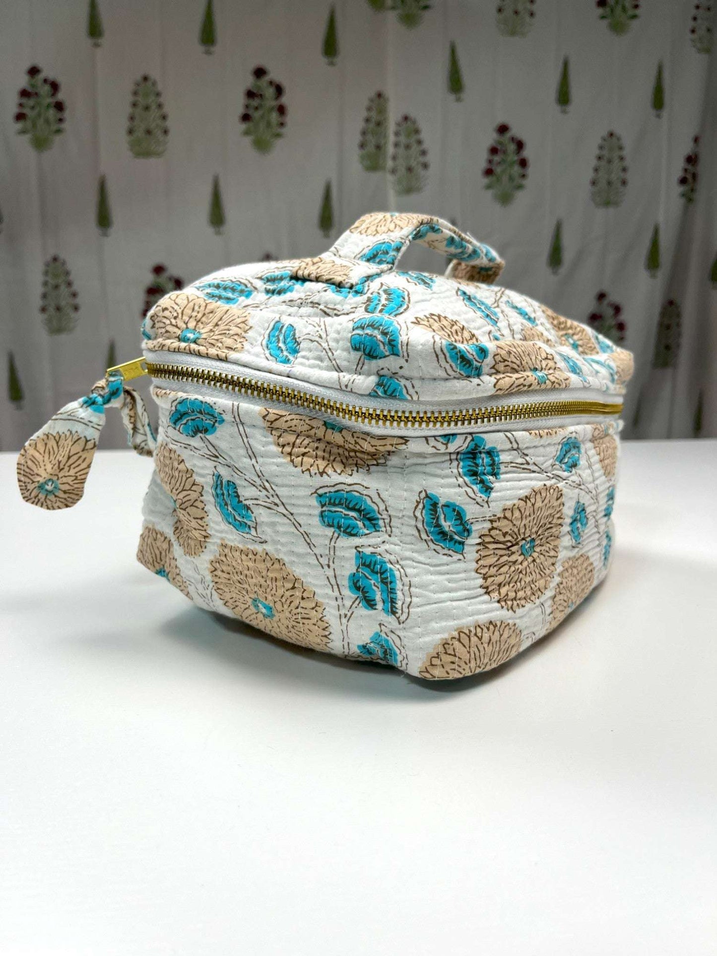 Vanity Pouch | White & Beige