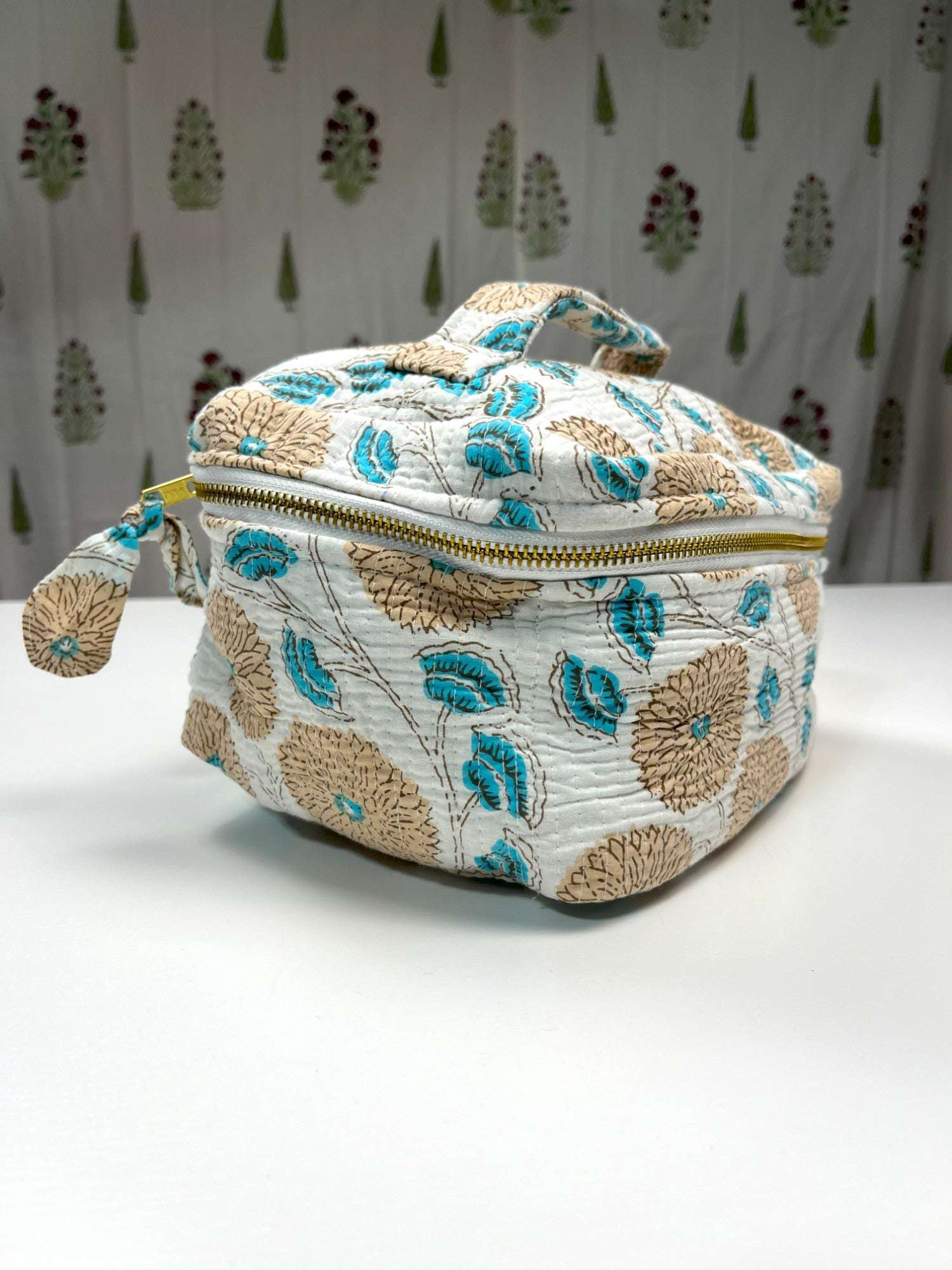 Vanity Pouch | White & Beige