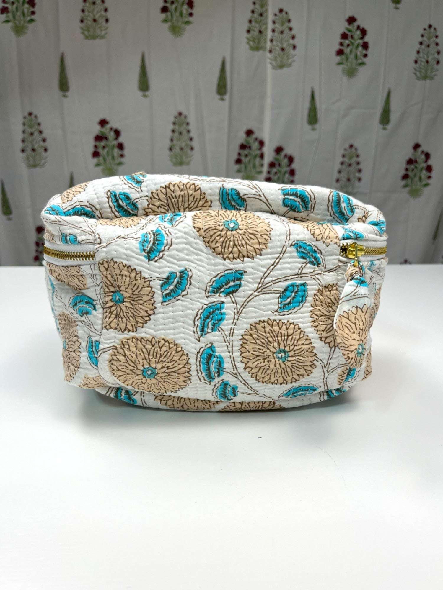 Vanity Pouch | White & Beige