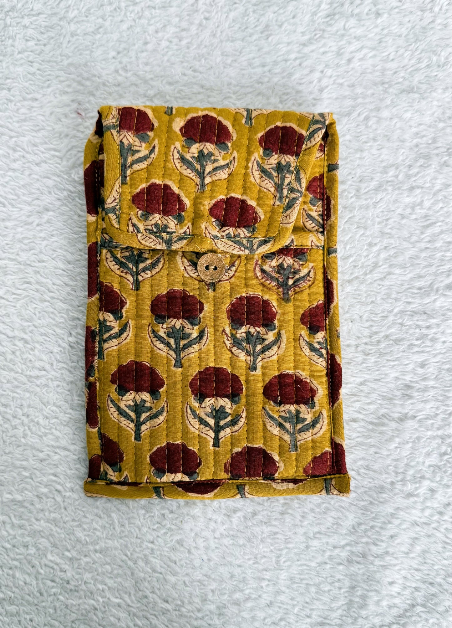 Mobile Bag | Mustard Floral