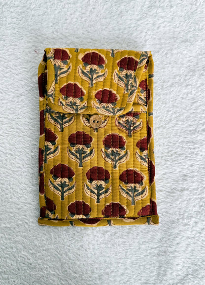 Mobile Bag | Mustard Floral