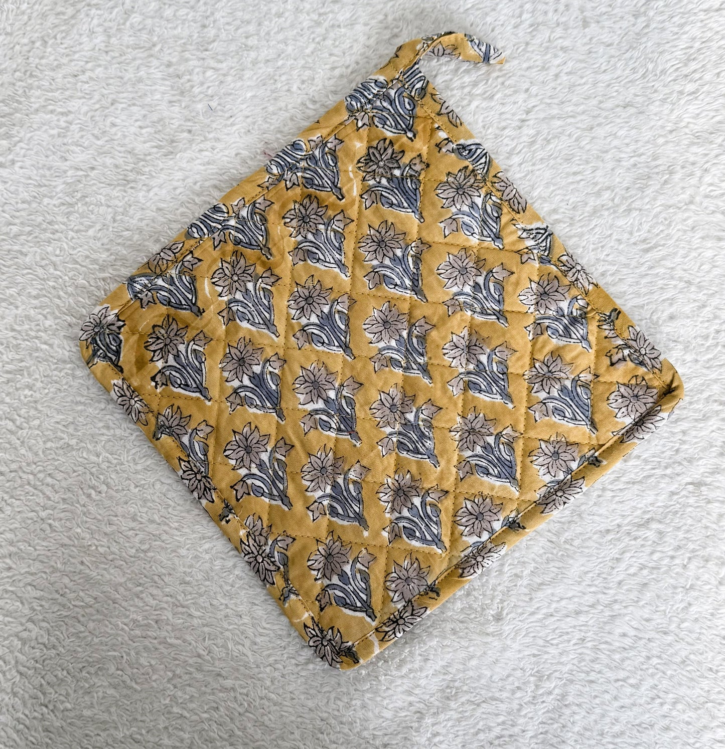 Pot Coasters | yellow Floral