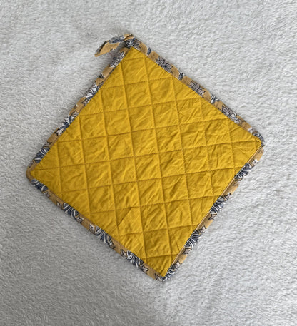 Pot Coasters | yellow Floral